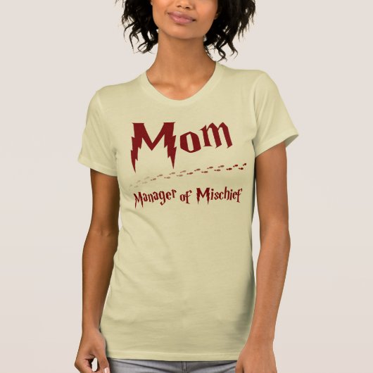 Mam - Manager van Mischief T-shirt (Voorkant)