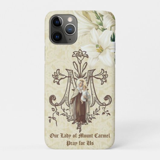 Mam Mary Mount Carmel zonder blote maagd Case-Mate iPhone Case (Achterkant)