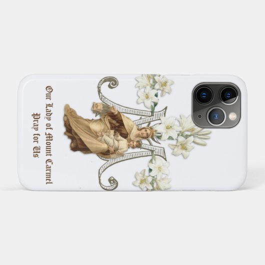 Mam Mary Mount Carmel zonder blote maagd Case-Mate iPhone Case (Achterkant (horizontaal))