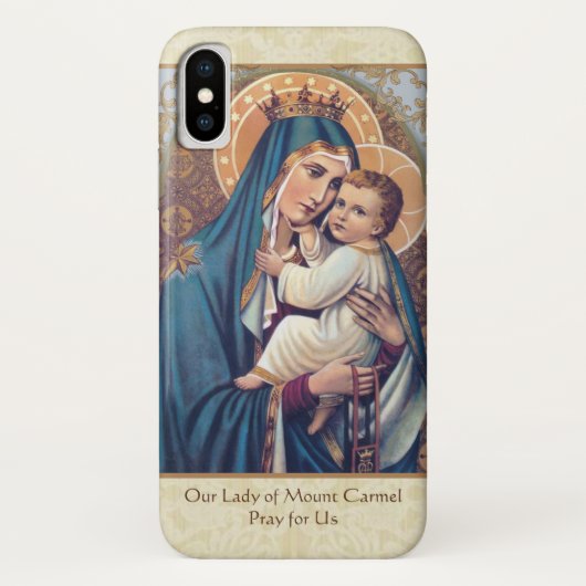 Mam Mary Mount Carmel zonder blote maagd Case-Mate iPhone Case (Achterkant)