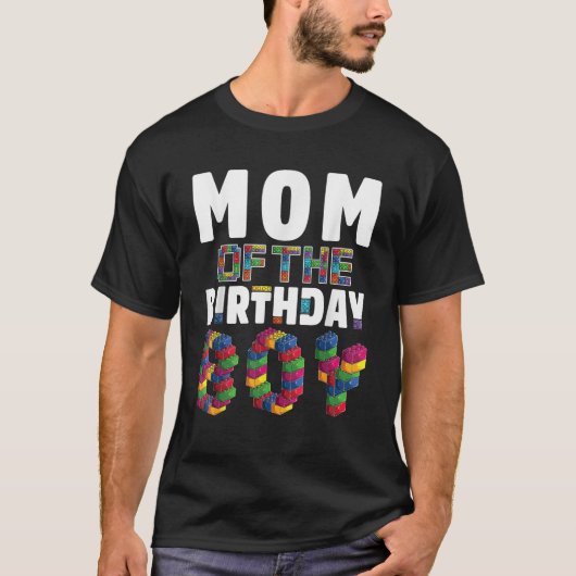 Mam Master Builder Jongen Bouwstenen Verjaardag Br T-shirt (Voorkant)