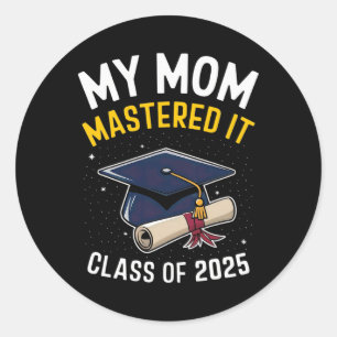 Mam Mastered IT Masters Degree CL van 2025 Mastere Ronde Sticker