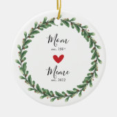 mam | Meme Year Est. Keramisch siermiddel Ornament (Voorkant)