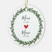 mam | Meme Year Est. Keramisch siermiddel Ornament (Links)