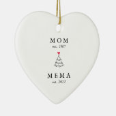 mam | Memorandum Jaar Oost. Kerstakeramische versi Keramisch Ornament (Rechts)