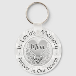 Mam Memorial Heart Keychain