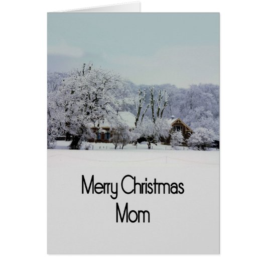 Mam Merry-kerstkaart (Voorkant)