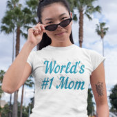 Mam met blauwtekst T-Shirt