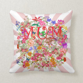 Mam, met bloemen, met vlinders kussen