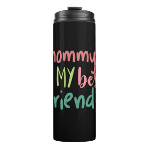 Mam met een paar cadeautjes is mijn beste vriend thermosbeker
