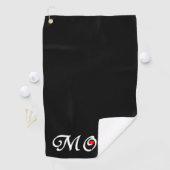 Mam met een rood hart golfhanddoek (Insitu)