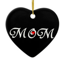 Mam met een rood hart