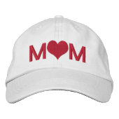 Mam met hart geborduurde pet (Voorkant)