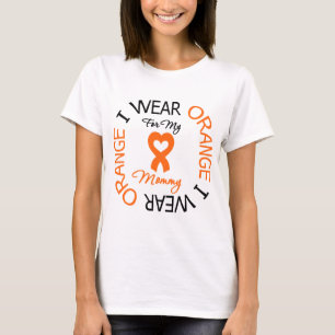 Mam met multipele sclerose Oranje lint T-shirt