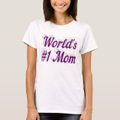 Mam met paarse tekst T-Shirt (Voorkant)