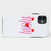 Mam met rood hart Case-Mate iPhone case (Achterkant (horizontaal))