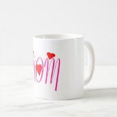 Mam met rood hart koffiemok (Voorkant rechts)