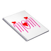 Mam met rood hart notitieboek (Rechterzijde)