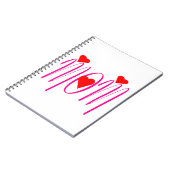 Mam met rood hart notitieboek (Linkerzijde)