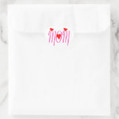 Mam met rood hart sticker (Tas)