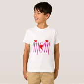 Mam met rood hart t-shirt (Voorkant volledig)