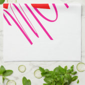 Mam met rood hart theedoek (Gevouwen)