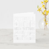 Mam met Tattoos ogen dik Kaart (Gele Bloem)