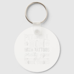 Mam met Tattoos ogen dik Sleutelhanger