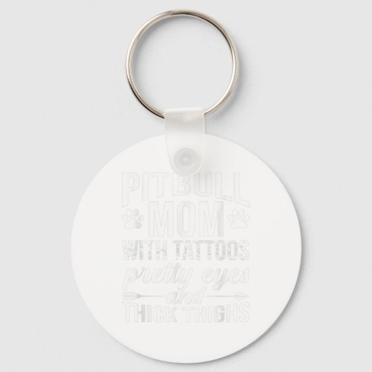 Mam met Tattoos  ogen dik Sleutelhanger (Voorkant)