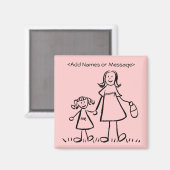 Mam & mij - Aangepaste magneten voor moeder en doc (Voorkant / Achterkant)