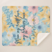 Mam Mijn Eerste Liefde Mijn Voor eeuwig Liefde Dek Sherpa Deken (Voorkant (horizontaal))