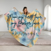 Mam Mijn Eerste Liefde Mijn Voor eeuwig Liefde Dek Sherpa Deken