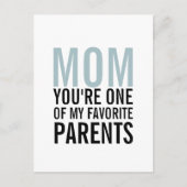 Mam Mijn favoriete Moederdag Briefkaart (Voorkant)