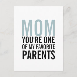 Mam Mijn favoriete Moederdag Briefkaart