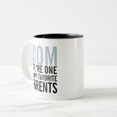 Mam Mijn favoriete Moederdag koffie Mok (Voorkant links)