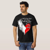 Mam.. mijn hart ligt in de hemel met mijn engel t-shirt (Voorkant volledig)