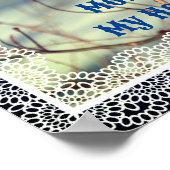 Mam Mijn Hero Bluebird Natuur Gepersonaliseerd Poster (Hoek)