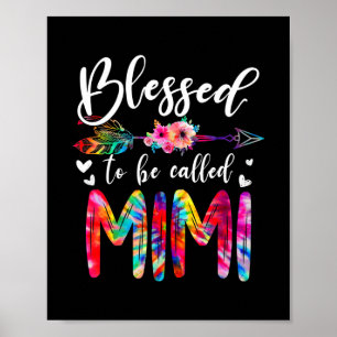 Mam Mimi Floral Tie Dye Poster