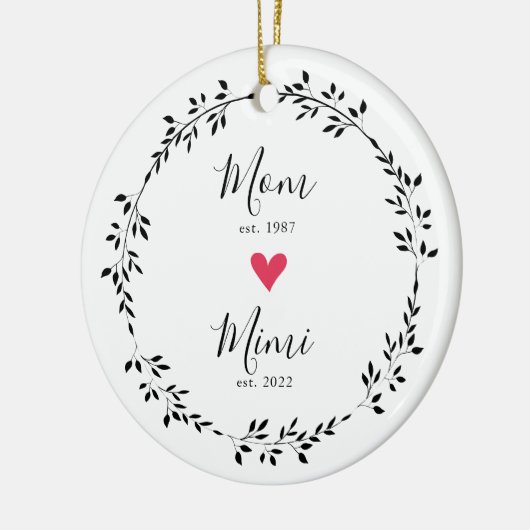 mam | Mimi Jaar Oost | Heart Ceramic Ornament (Links)