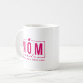 Mam Mode Funny Simple Modern Script Typografie Koffiemok (Voorkant links)