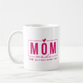 Mam Mode Funny Simple Modern Script Typografie Koffiemok (Links)