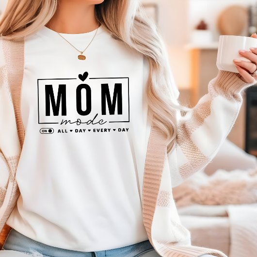 Mam Mode Funny Simple Modern Script Typografie T-shirt