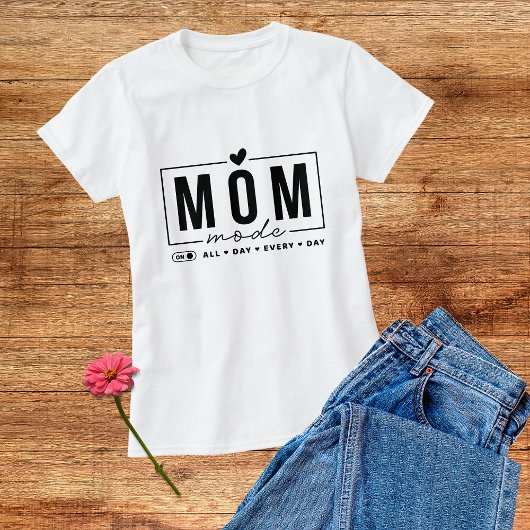 Mam Mode Funny Simple Modern Script Typografie T-shirt