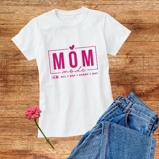 Mam Mode Funny Simple Modern Script Typografie T-shirt