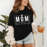 Mam Mode Funny Simple Modern Script Typografie Tri-Blend Shirt<br><div class="desc">Modus Funny Simple Modern Script Typography Heart Women's Mode T-Shirt Top kenmerkt de tekst "Mam mode de hele dag door" in een leuke moderne scripttypografie die met een schattig hart wordt geaccentueerd. Perfect als cadeau voor moeder voor verjaardag,  Kerstmis,  Moederdag en meer. Ontworpen door Evco Studio www.zazzle.com/store/evcostudio</div>