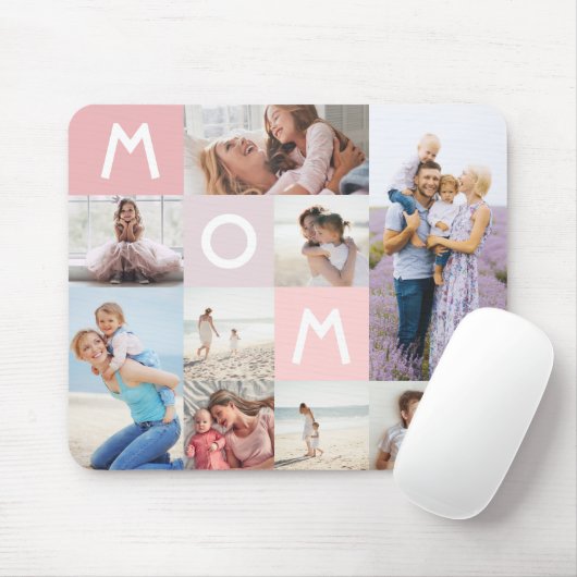 Mam Modern Fotoraster Collage Familie Keepomwille  Muismat (Met muis)