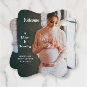 Mam Moeder Baby Brewing Baby shower personaliseren Bedankjes Labels (Achterkant)