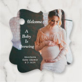 Mam Moeder Baby Brewing Baby shower personaliseren Bedankjes Labels (Voorkant)