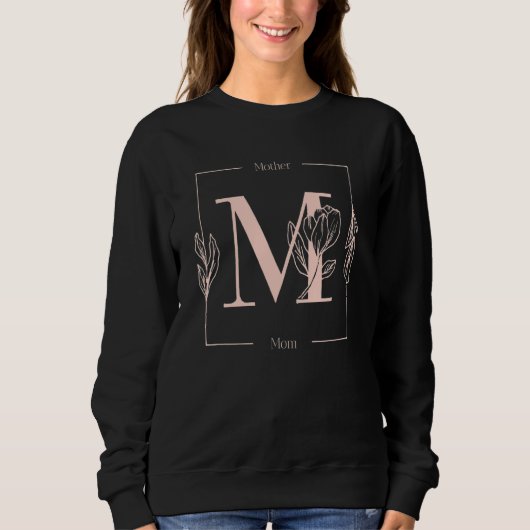 Mam moeder en bloemen vrouwen trui (Voorkant)
