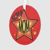 Mam Moeder Super Star Kerstmis Orn 2 Ornament (voorkant)